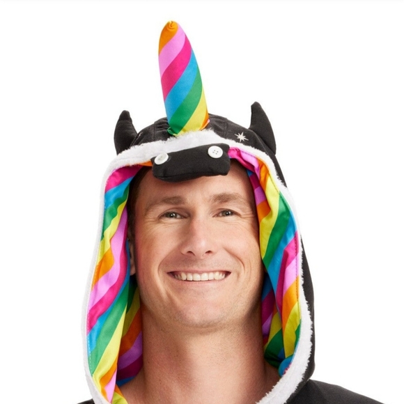 Tipsy Elves NWT Night Mare Unicorn Costume Men's Large ski costume Pajamas - Picture 3 of 15